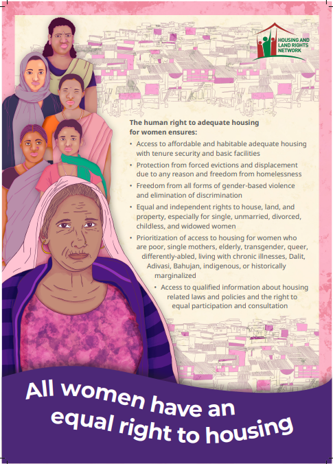 Poster | Right to Housing of Women (English and Hindi)